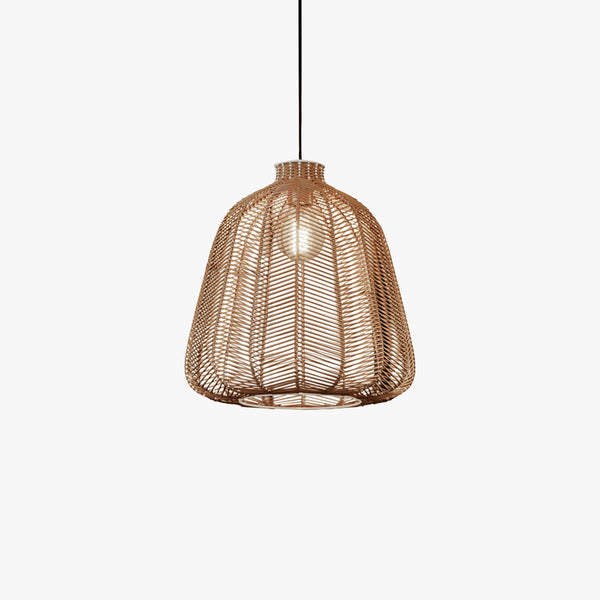 Muto Minimalist LED Pendant Light Rattan Living Room Bedroom Bar