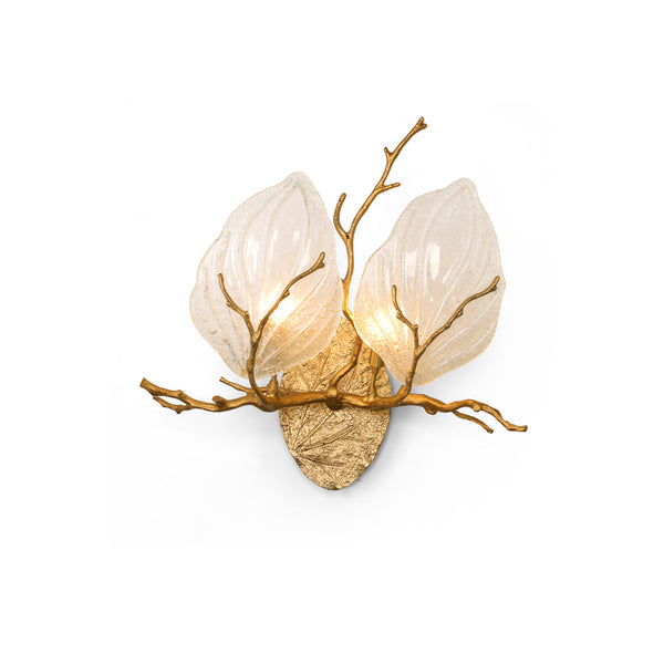 Auriira Leaf Branch Brass Sconce