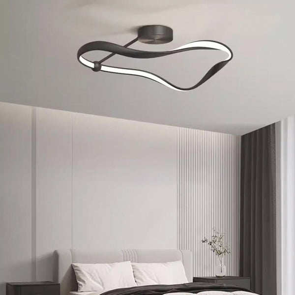 Ceiling Light Modern Minimalist Metal Dimmable LED, Black / White