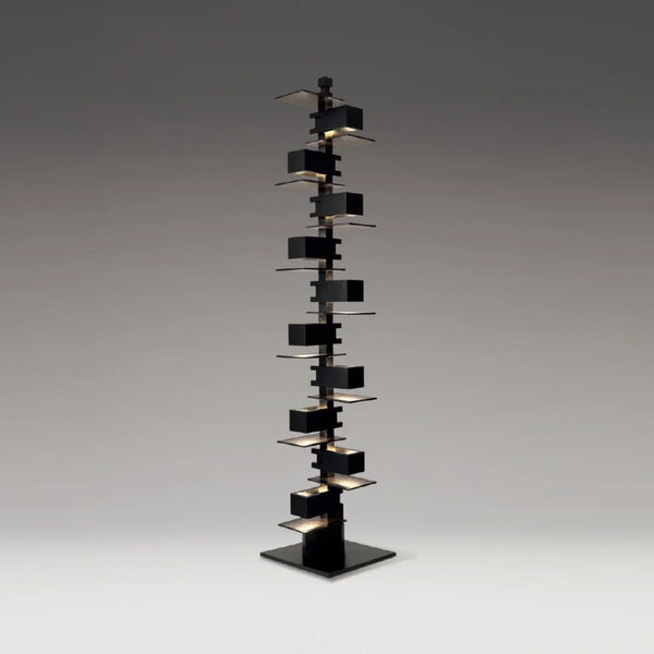 Salita Wood & Iron Floor Lamp | Sculptural Table & Floor | CLND050