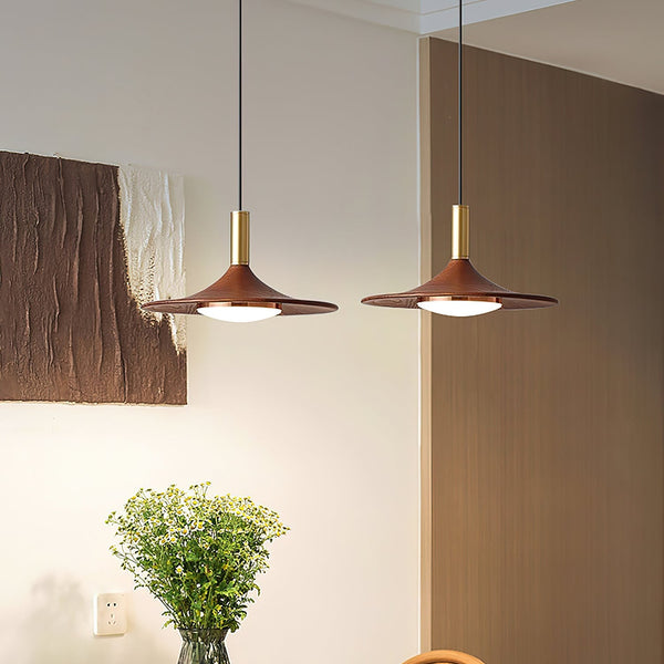 Pend­­ant Light Hat Shape Midcentury