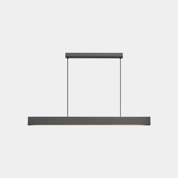 Pendant Light Italian Linear Copper Dimmable LED Up & Down, Black