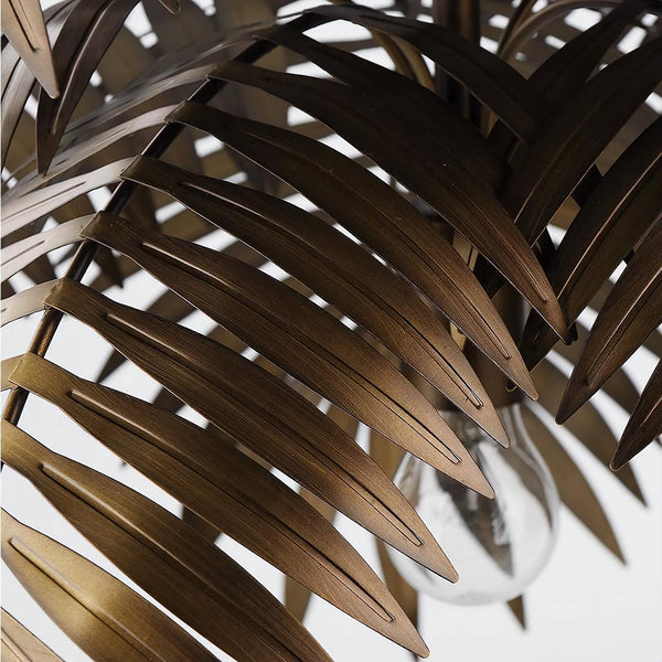 Palm Leaf Pendant | Brushed Gold | CLPLM