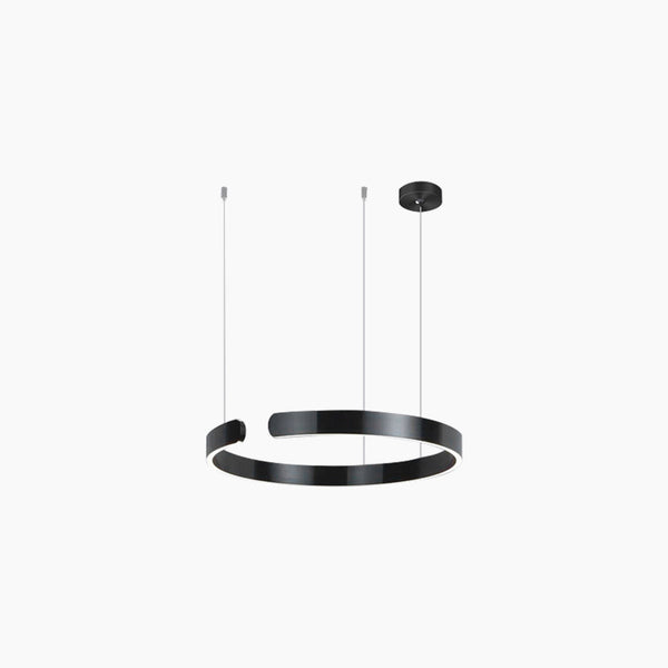 Chandelier Minimalist Stylish Hanging Circular Ring LED, 4 Colors