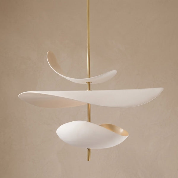 3-Blade Sculptural Plaster Pendant | CLLEA23