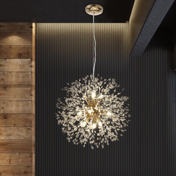 Luxury 8-Light Sputnik Firework Chandelier