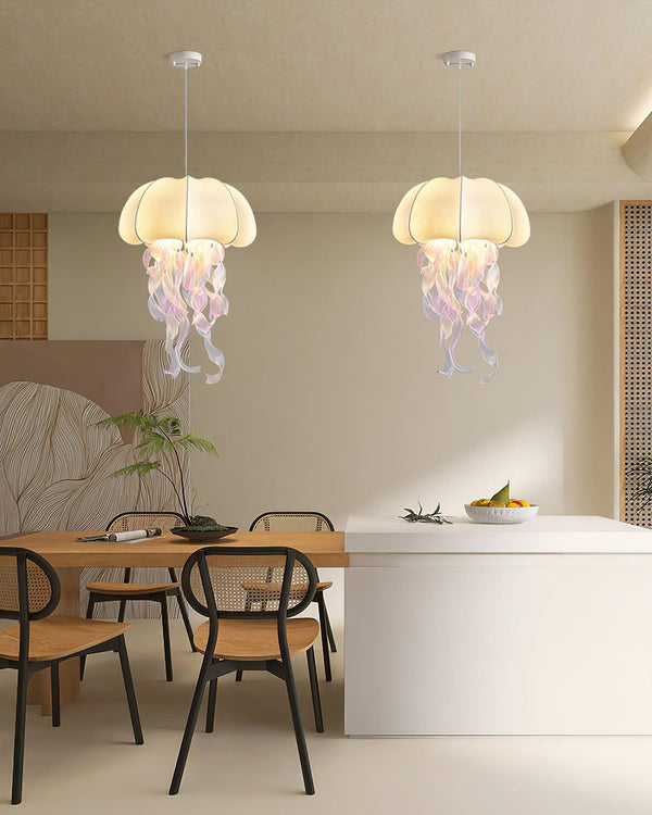 Avena Pendant Light with Iridescent Ribbons