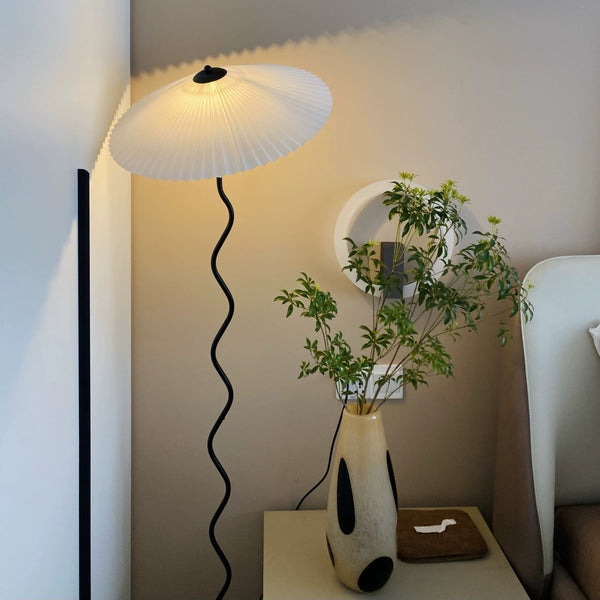 Ritta Modern Mushroom Fabric Led Floor Lamp