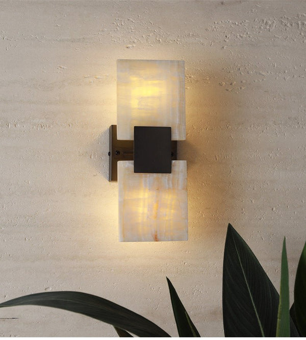 Strata Shift Jade Wall Lamp