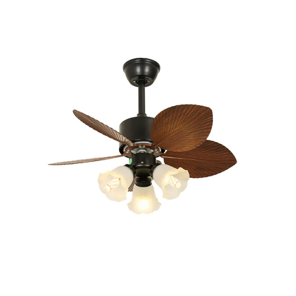 Banana Leaves Flower Shape Ceiling Fan Light