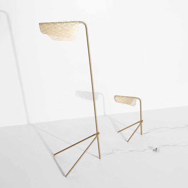 Triad Gold Geometric Floor Lamp