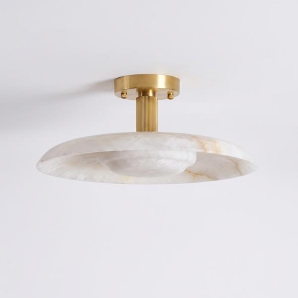 Avenorella Alabaster Flush Mount