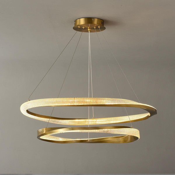 Gold Multi-Layer Ring Chandelier