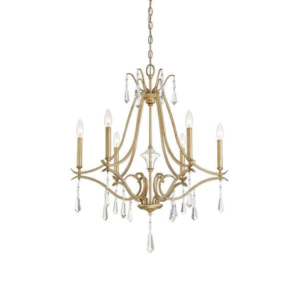 Lyra Postmodern Luxury Copper Crystal Chandelier