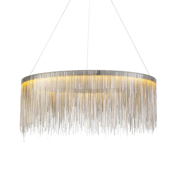 Aluminum chain chandelier