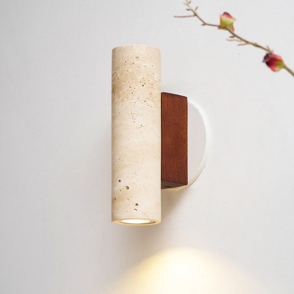 Uvineth Travertine Wall Lamp