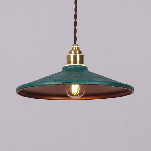 Vevyniel Rustic Saucer Shade Pendant Light