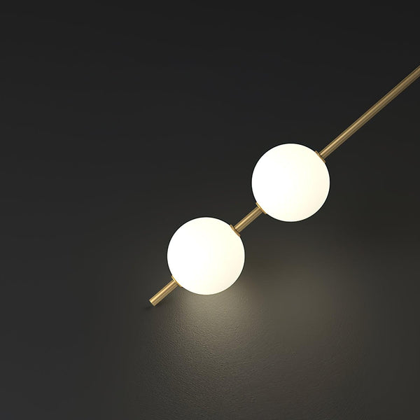 Soloiella Wall Lamp Vertical Balls Brass