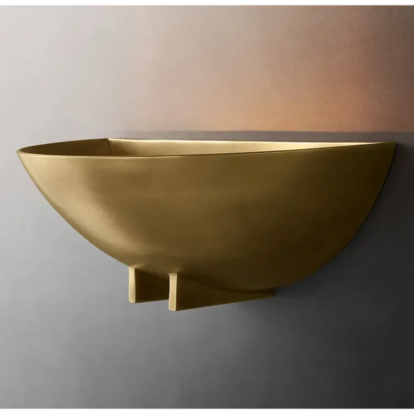 Brass Bowl Wall Sconce | Uplight | CLHBY90