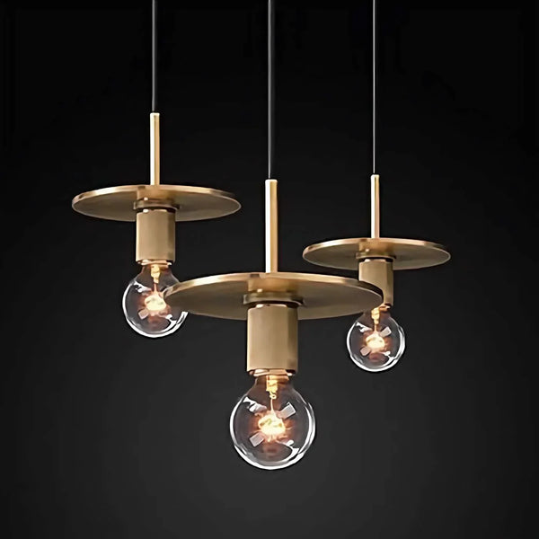 Modern Brass Disc Pendant Light | CLCZIFT3