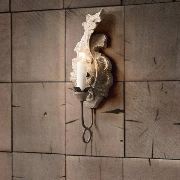 Olsilel Elegance Vintage Resin Sconce Wall Lamp