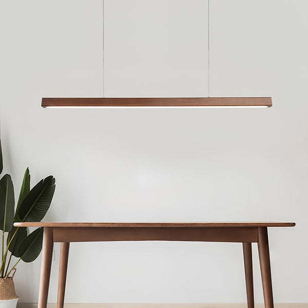 Rinalina Linear Minimalist Wood Pendant Light
