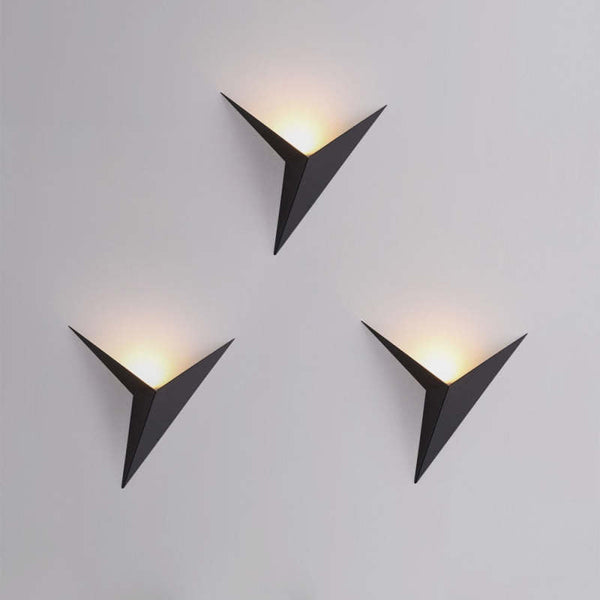 Calno Metal Modern LED Wall lamps for Bedroom, Triangle