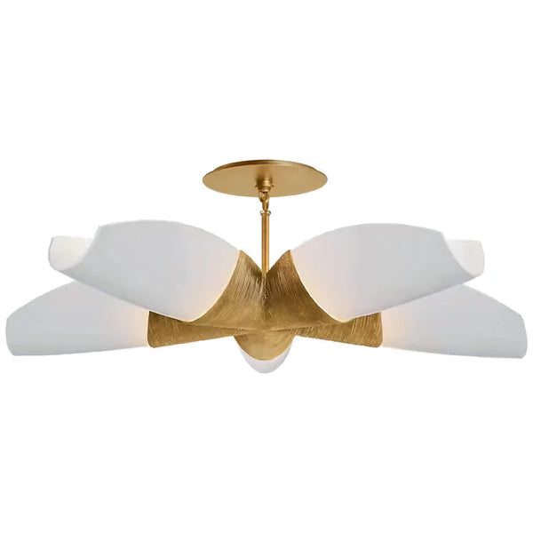 Semi-Flush Gold Chandelier | CLSPK036