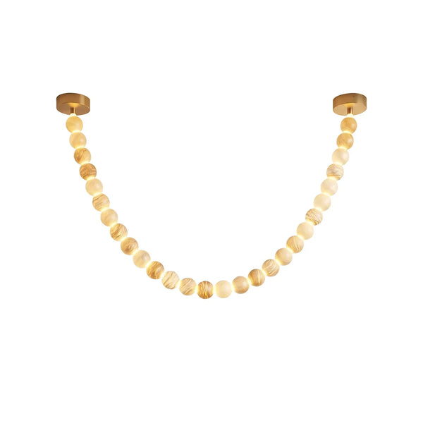 Liora Beaded Alabaster Swag Chandelier