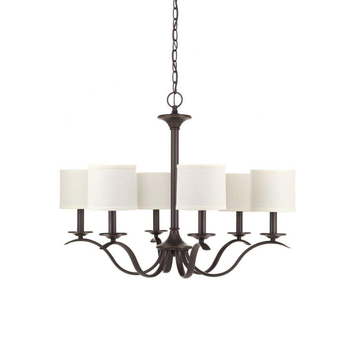 Vatnuvys Traditional Brass Fabric Chandelier