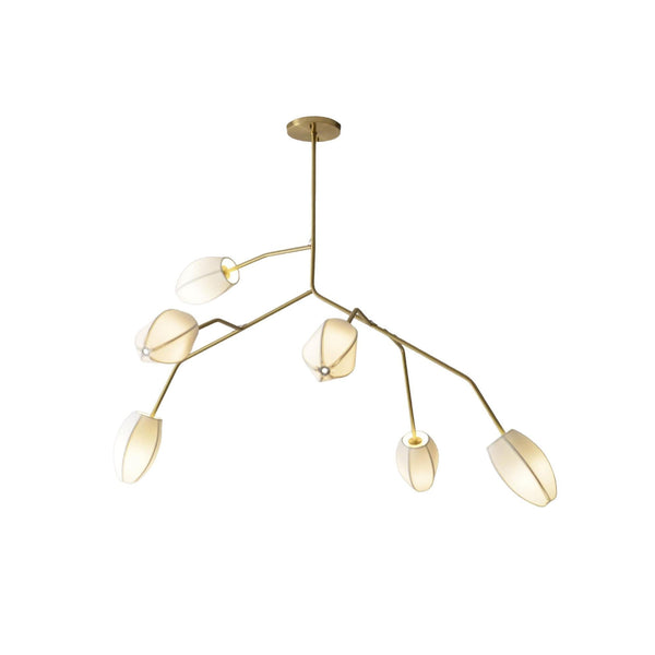 Evvinora Vintage Industrial Fabric Chandelier