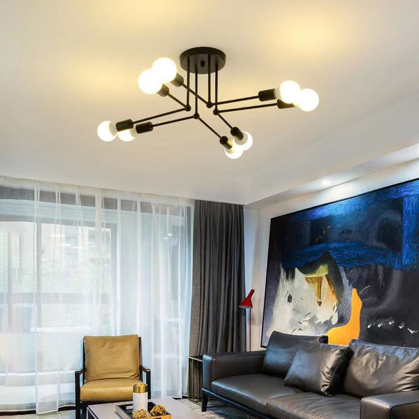 Valentina Flush Mount Ceiling Light Linear Industrial