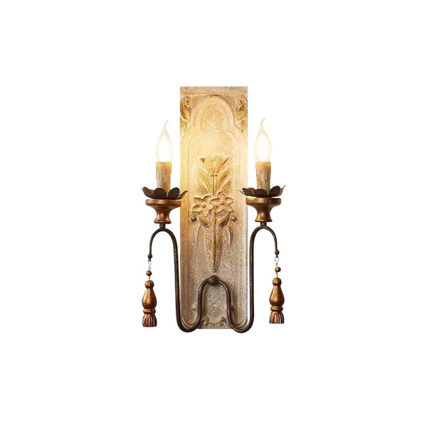 Elsoris Postmodern Luxury Wooden Wall Lamp