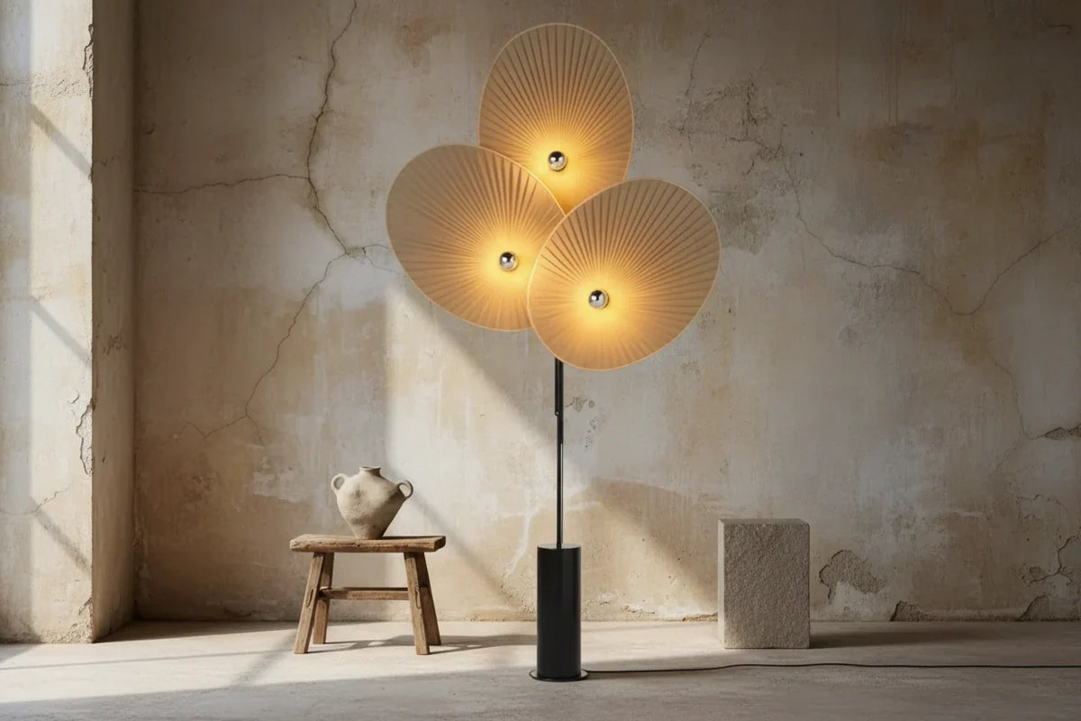 Svelo Floor Lamp | Pleated Linen | CLPO8950