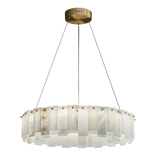 Alabaster Ring Chandelier | Brass | CLFRT0588