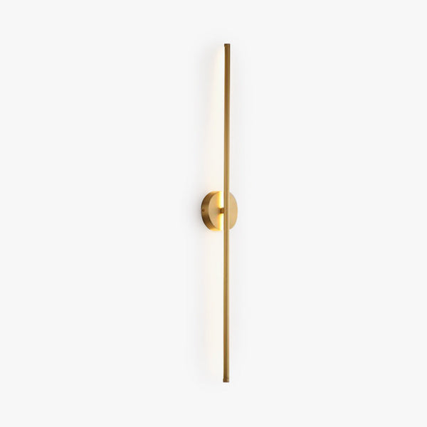 Fauro Modern Linear Metal&Silica Gel Wall Mount Lamps, Gold