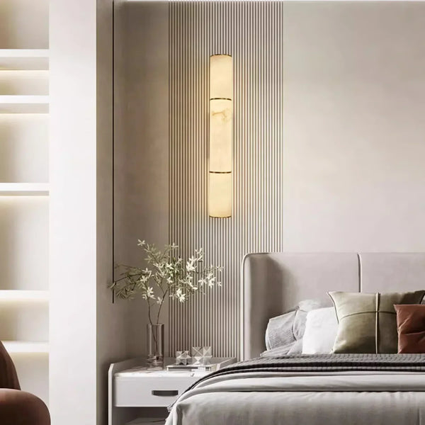 Creative Alabaster Cylindrical Wall Lamp