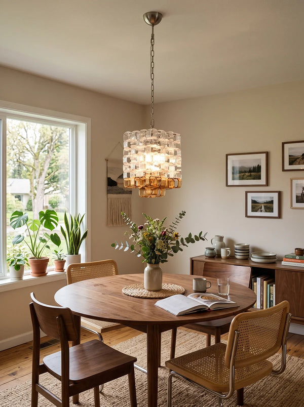 Solene Interlocking Glass Chandelier