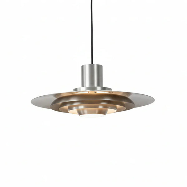 Sculptural Aluminum Hanging Lamp