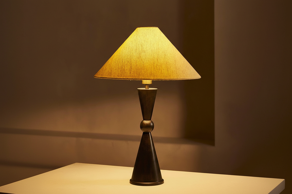 Bronze Table Lamp | Geometric Base | CLBVCR567