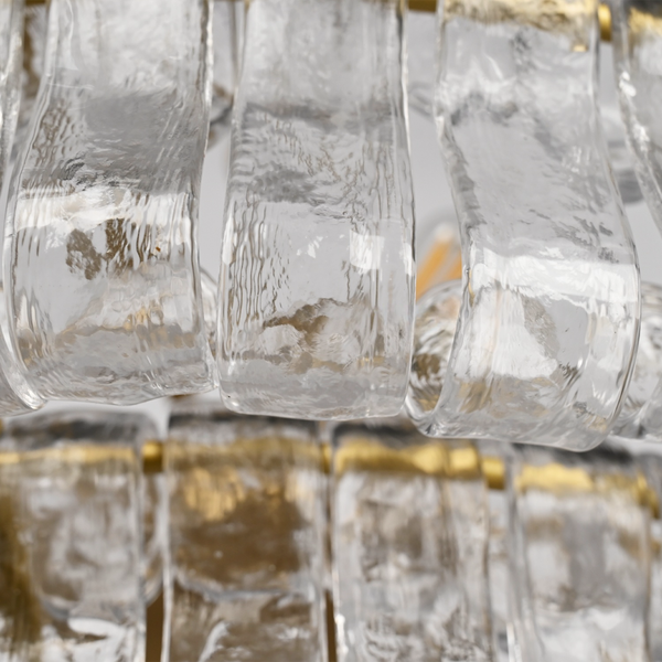 The Bellatrix Chandelier | Long-Drop Candelabra Clear Glass | CLND014