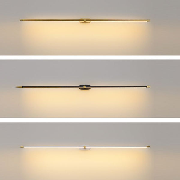 Ivox Minimalist Linear Wall Lamp Gold&Black