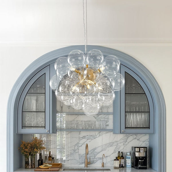 Fljotun Glass Sphere Chandelier