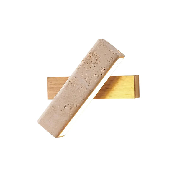 Rectangle Tonya Travertine Wall Lamp