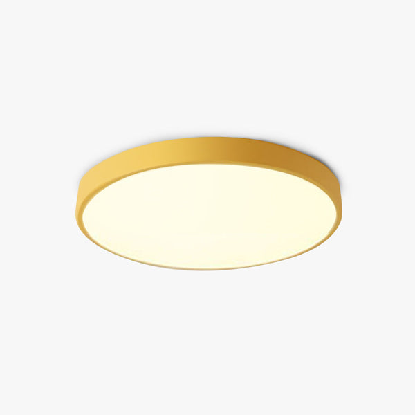 Valentina Ceiling Light Rond Flush Mount, Yellow/Blue/Green/Pink/Grey, Bedroom