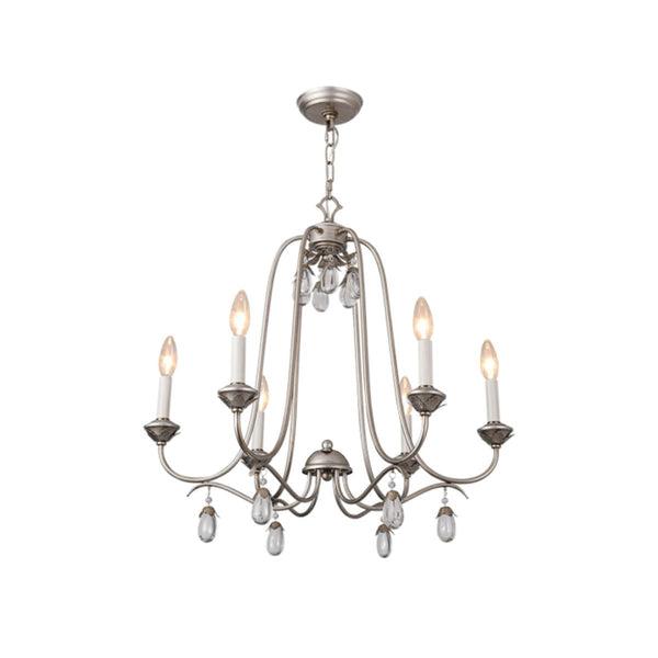 Ocara Vintage Industrial Luxury Brass Crystal Chandelier