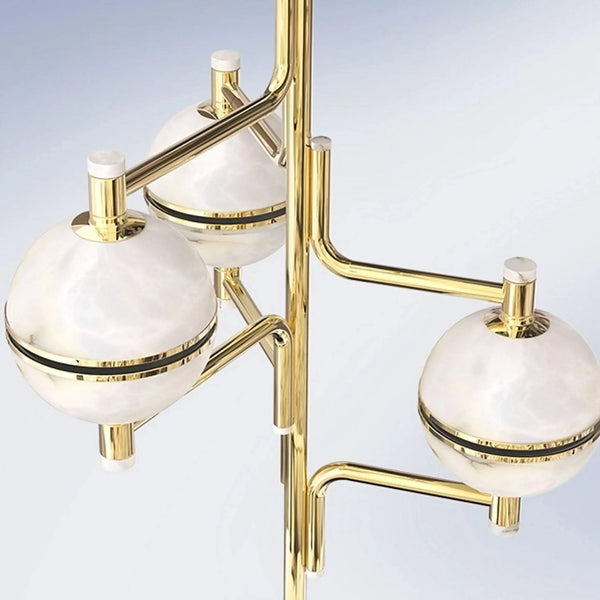 Alabaster Orbital Suspension Chandelier | CLJY0219