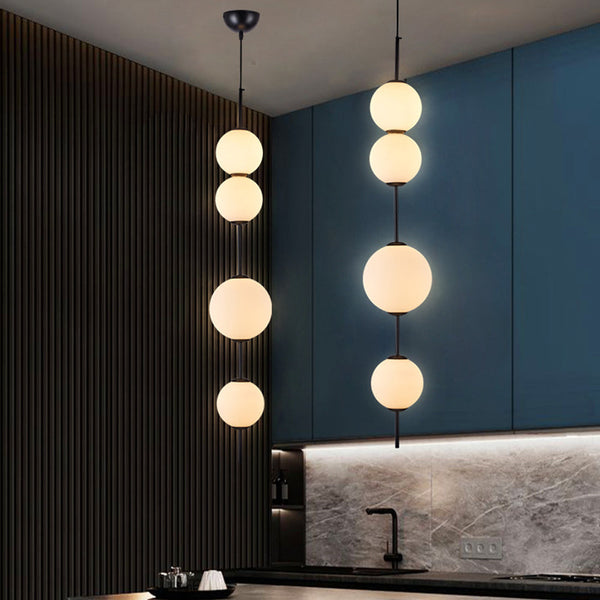 Valentina Creative Ball Pendant Light, Metal & Glass, 3 Styles