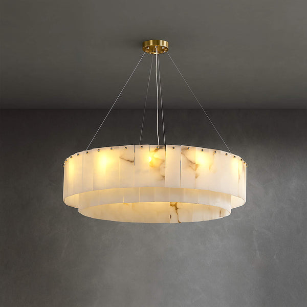 Drum Alabaster Chandelier | CLNN025880
