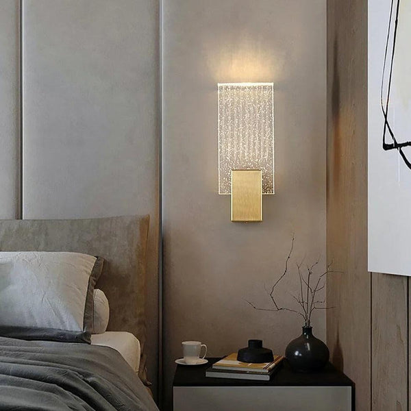 Pleated glass Sconce